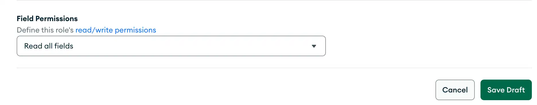A role with permission to read all document fields